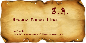 Brausz Marcellina névjegykártya